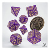 Q-Workshop The Witcher Dandelion Viscount De Lettenhove 7 Piece Dice Set With Coin - Radar Toys