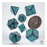 Q-Workshop The Witcher Yennefer Sorceress Supreme 7 Piece Dice Set With Coin - Radar Toys