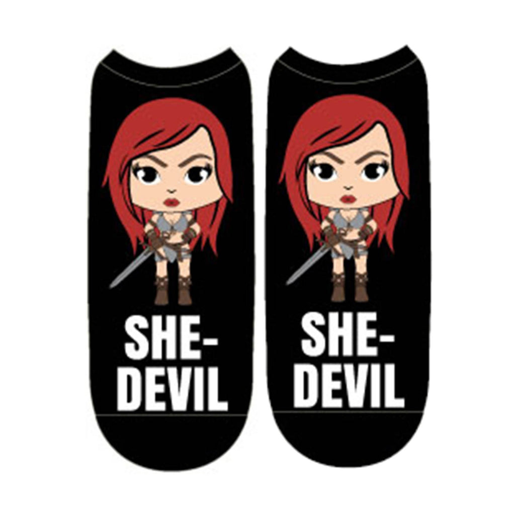 Red Sonja She-Devil 3 Pairs Of Low Cut Socks - Radar Toys
