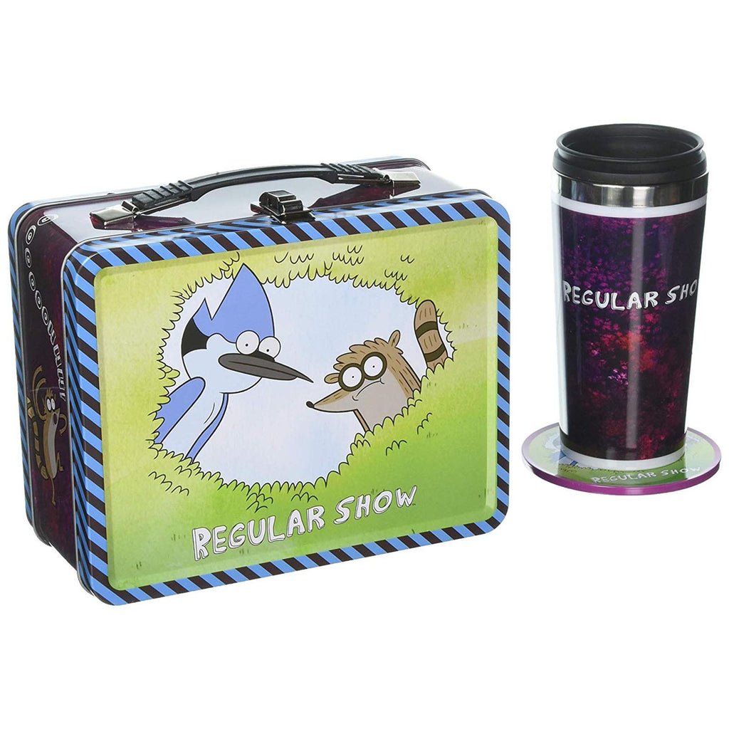 Regular Show EE Exclusive Tin Tote With Mug And Coasters Set