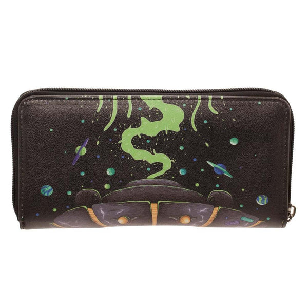 Rick And Morty Spaceship Zip Around Wallet | Radar Toys