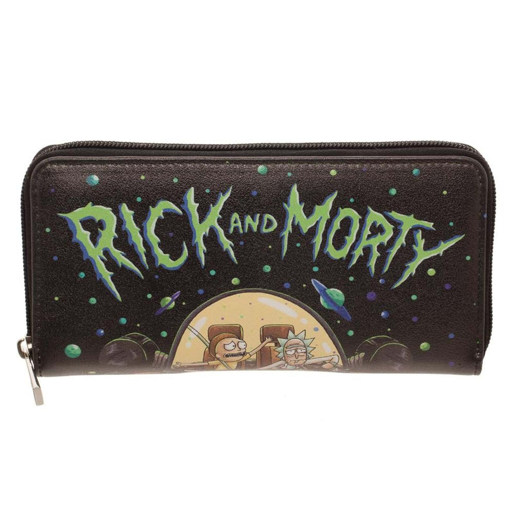 Rick And Morty Spaceship Zip Around Wallet