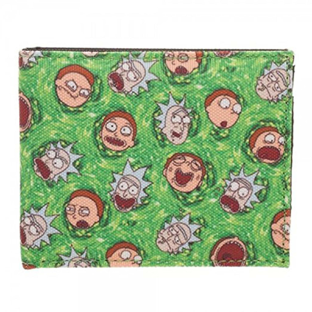 Rick and Morty Allover Print Quickturn Bi-fold Wallet