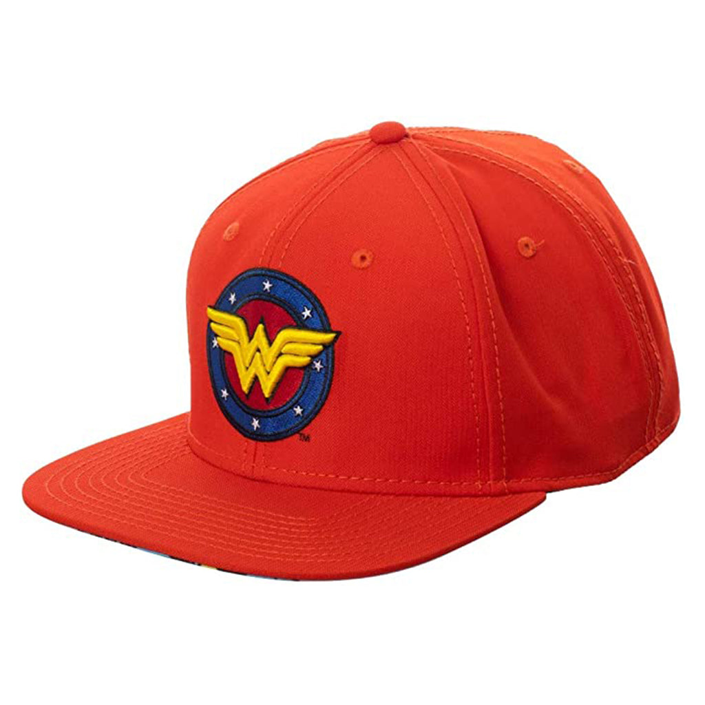 Bioworld DC Wonder Woman Classic Logo Red Snapback Hat