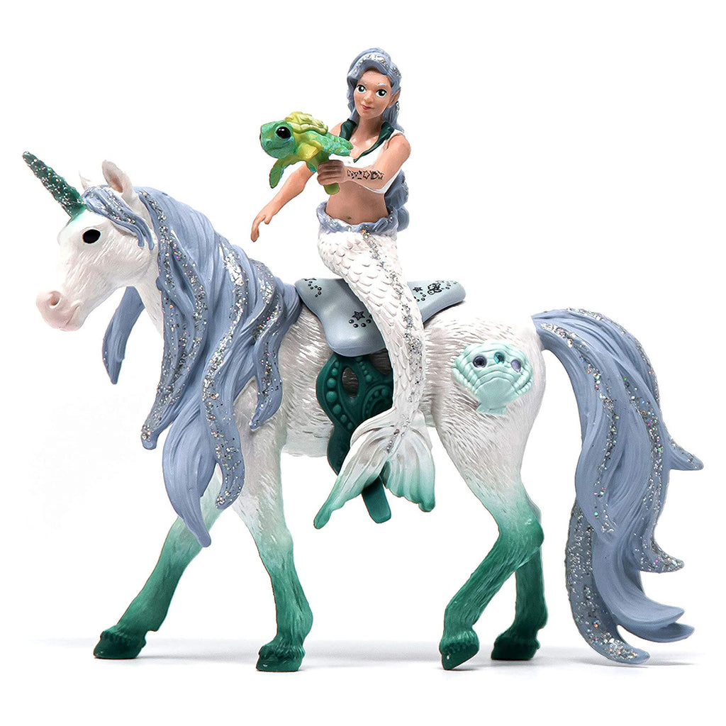 Schleich Bayala Mermaid Riding On Sea Unicorn Animal Figure 42509