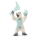 Schleich Eldrador Blizzard Bear With Weapon Figure 42510 - Radar Toys