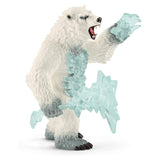 Schleich Eldrador Blizzard Bear With Weapon Figure 42510 - Radar Toys