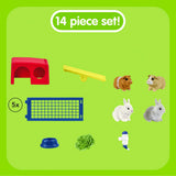 Schleich Farm World Rabbit And Guinea Pig Hutch Set 42500 - Radar Toys