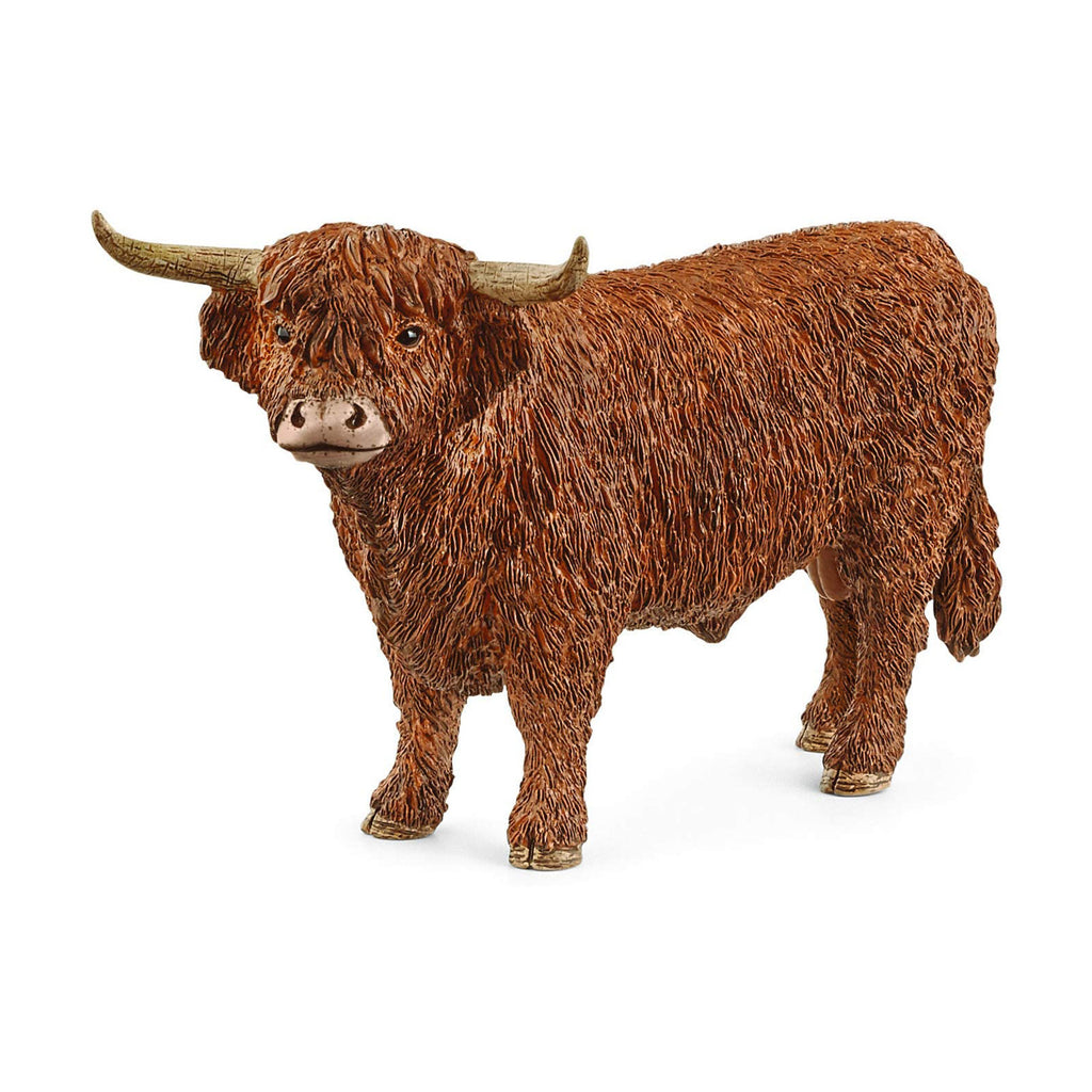 Schleich Highland Bull Animal Figure - Radar Toys