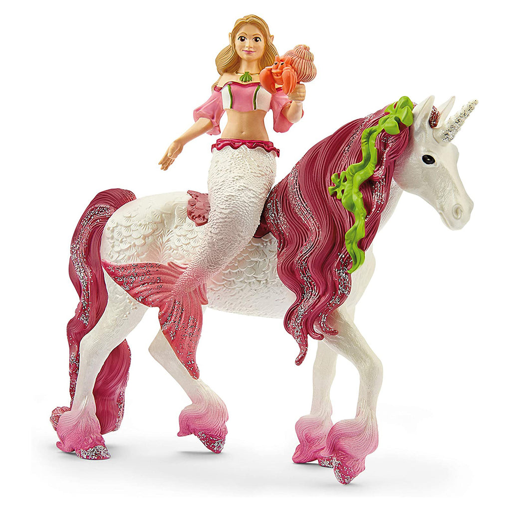 Schleich Mermaid Feya On Unicorn Bayala Figure 70593