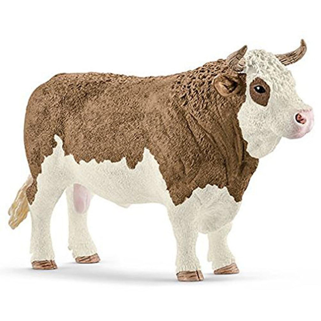 Schleich Simmental Bull Animal Farm Figure