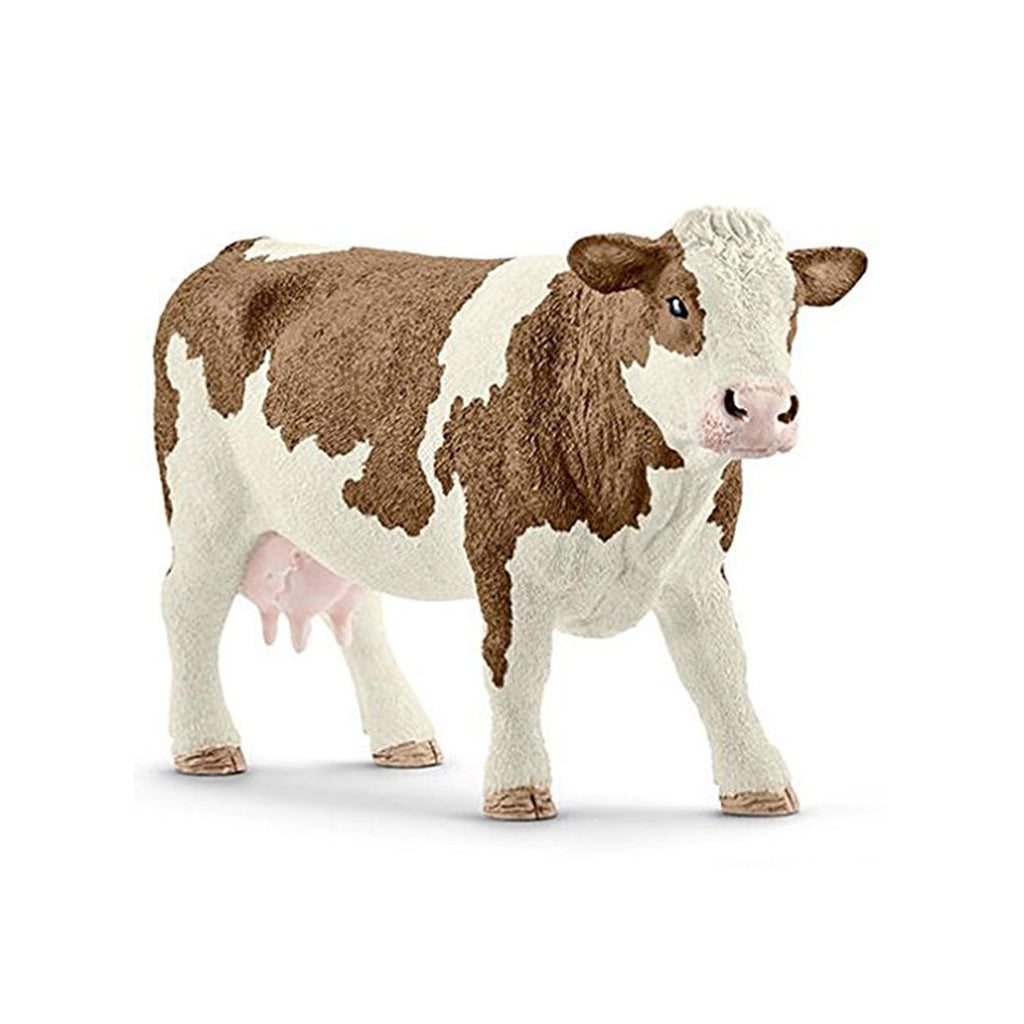 Schleich Simmental Cow Animal Farm Figure - Radar Toys