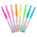 Scribble Stuff Neon Rainbow Swirl Gel Pens 8 Count - Radar Toys
