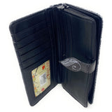 Shagwear Shadow Cat Large Black Zipper Wallet - Radar Toys