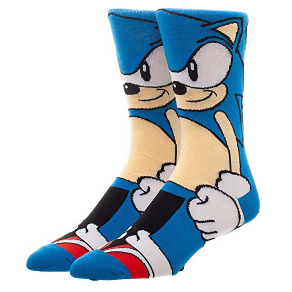 Sonic The Hedgehog Character Collection 1 Pair Of Crew Socks