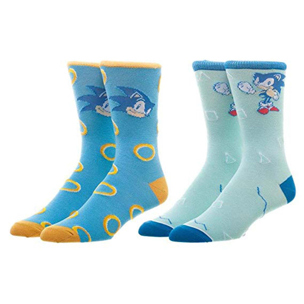 Sonic The Hedgehog Rongs 2 Pairs Of Crew Socks