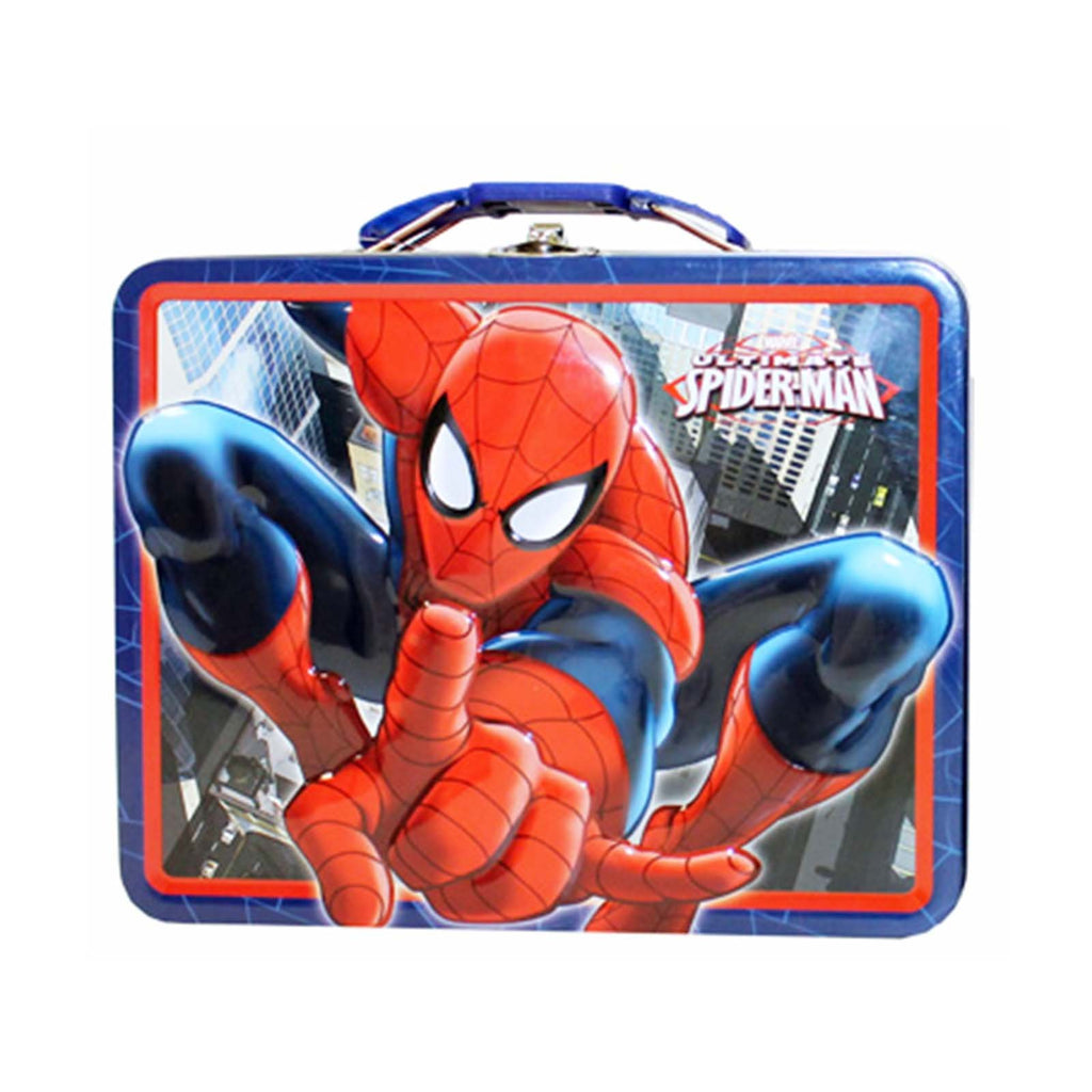 Spider-Man Ultimate Red Web Slinger Carry All Metal Tin Box - Radar Toys