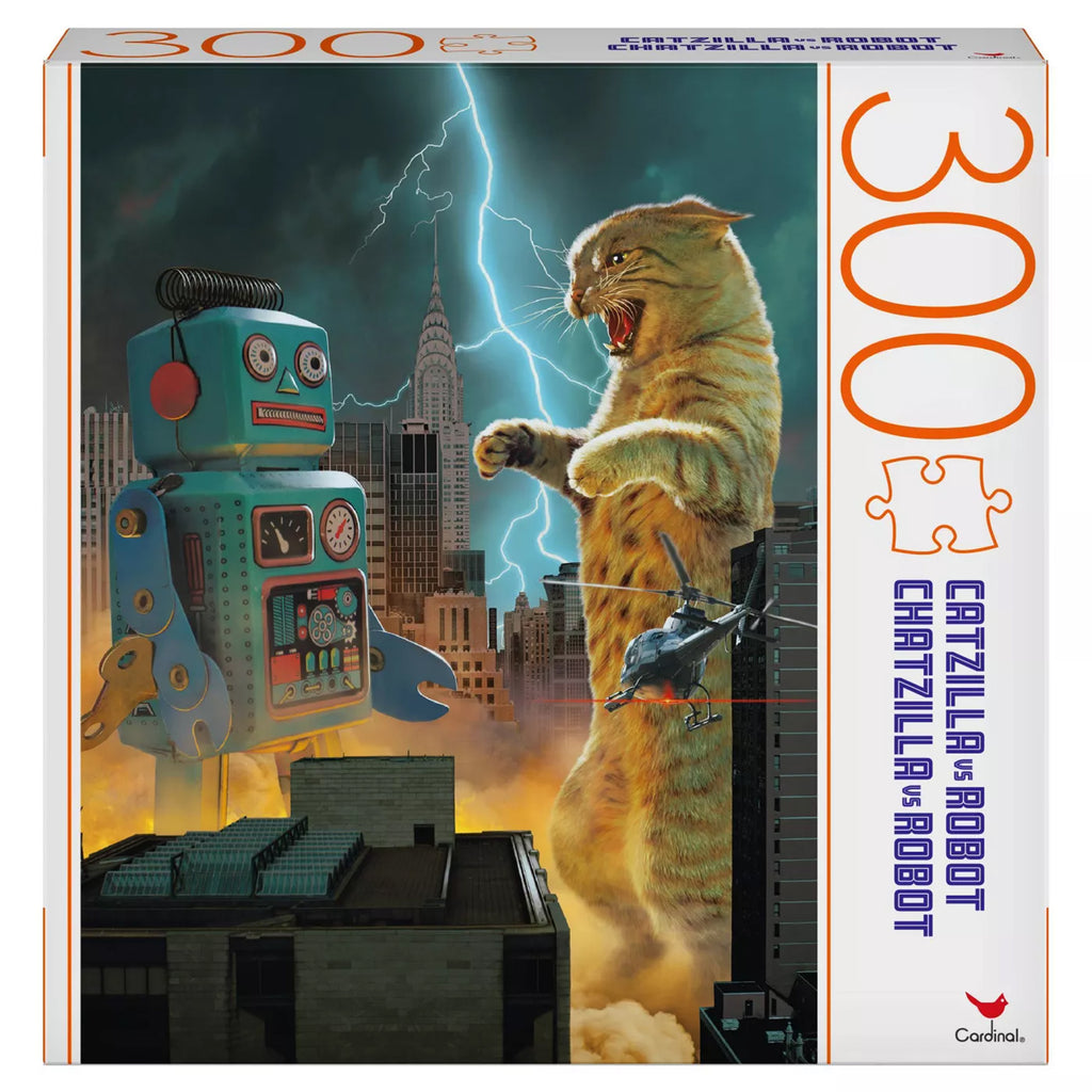 Spin Master Catzilla Vs Robot 300 Piece Puzzle