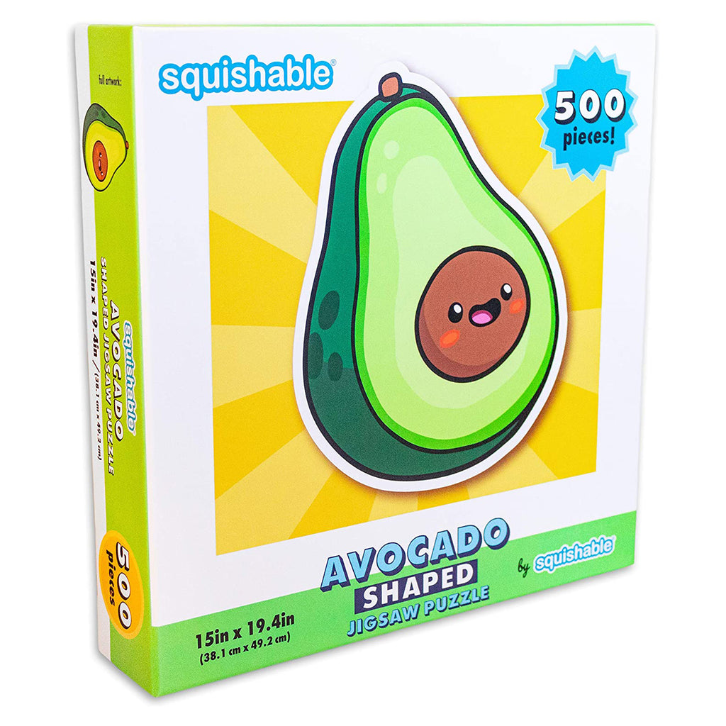 Squishable Avocado Shaped 500 Piece Jigsaw Puzzle