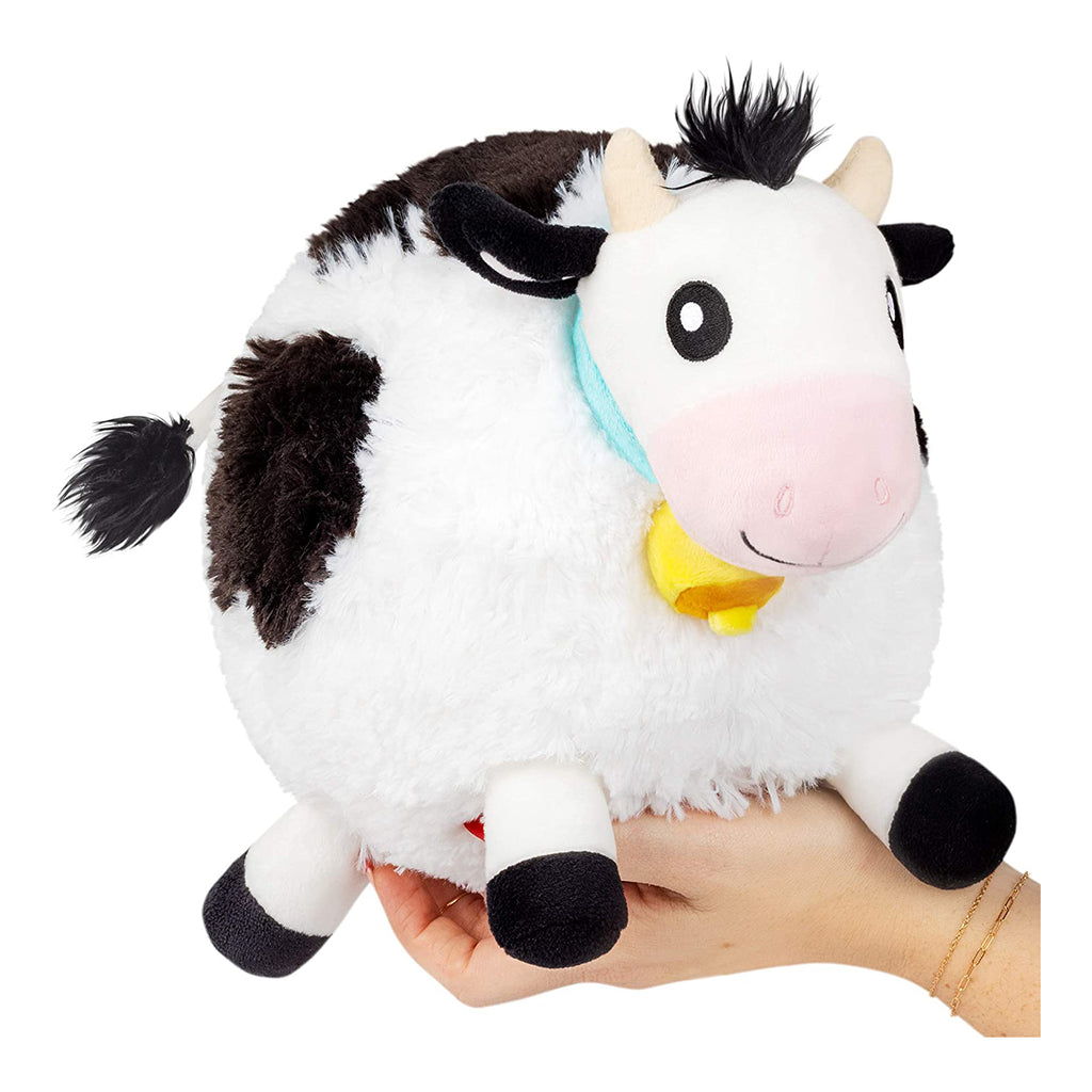 Squishable Cow Black And White 7 Inch Plush Figure