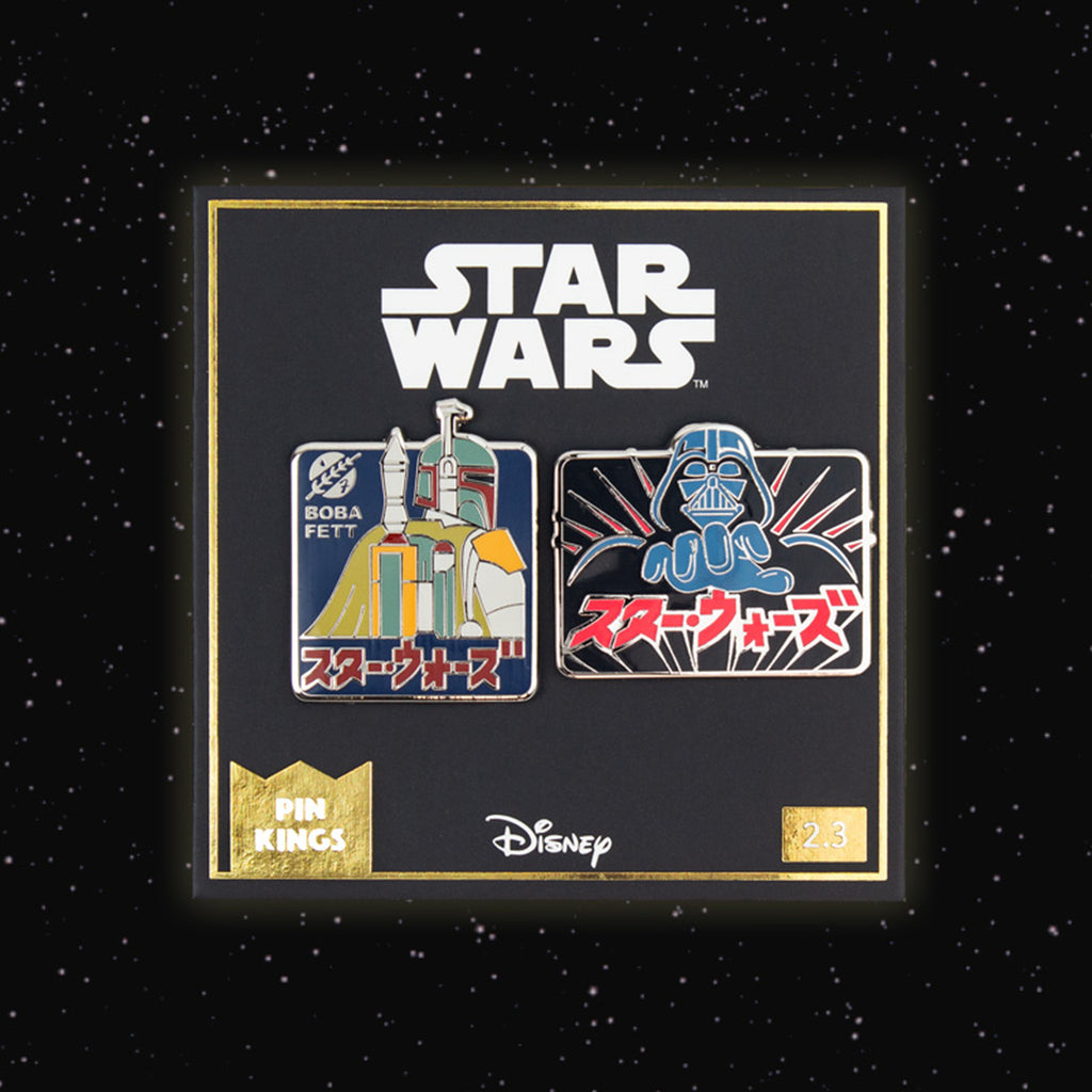 Numskull Pin Kings Star Wars Boba Fett And Darth Vader Enamel Pin Badge Set