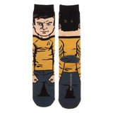 Star Trek Captain Kirk Character Collection One Pair Of Crew Socks - Radar Toys