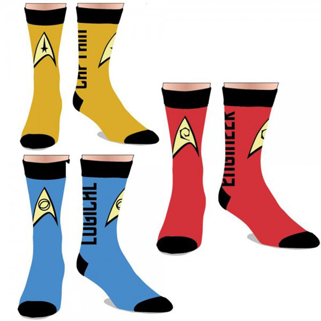 Star Trek Crew Socks 3 Pack