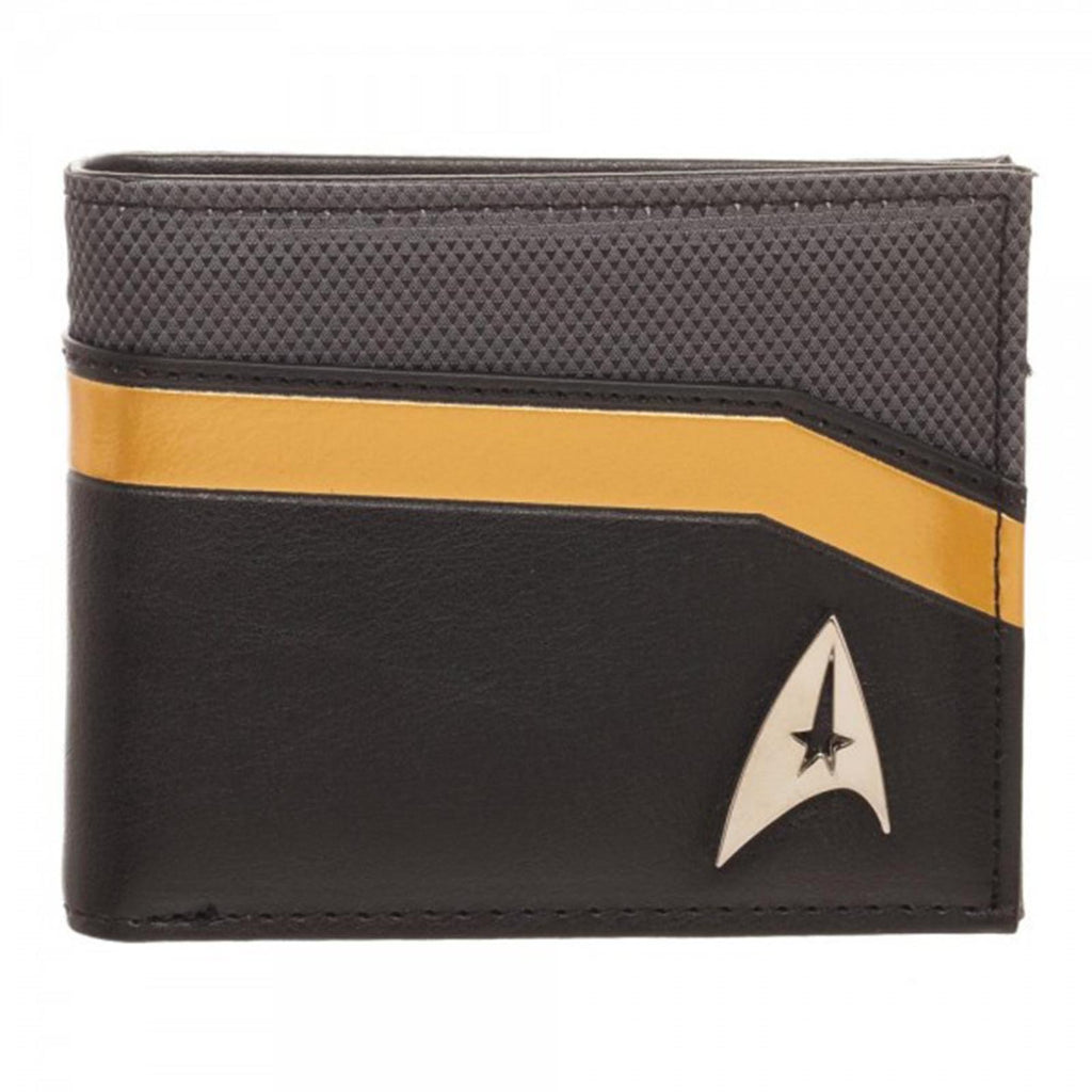 Star Trek Logo And Gold Trim Bi-Fold Wallet