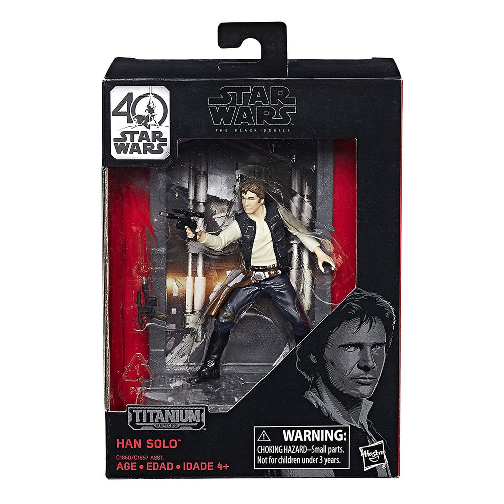 Star Wars Black Series 40th Titanium Han Solo Figure