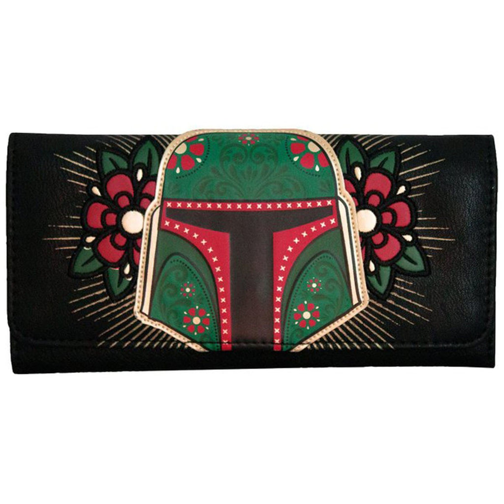 Star Wars Boba Fett Black And Green Wallet