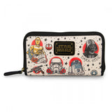Star Wars Tattoo Flash Print Faux Leather Wallet - Radar Toys