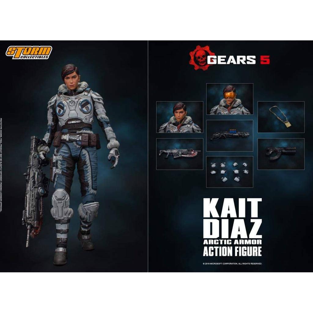 Storm Collectibles Gears Of War 5 Kait Diaz Winter Armor Action Figure