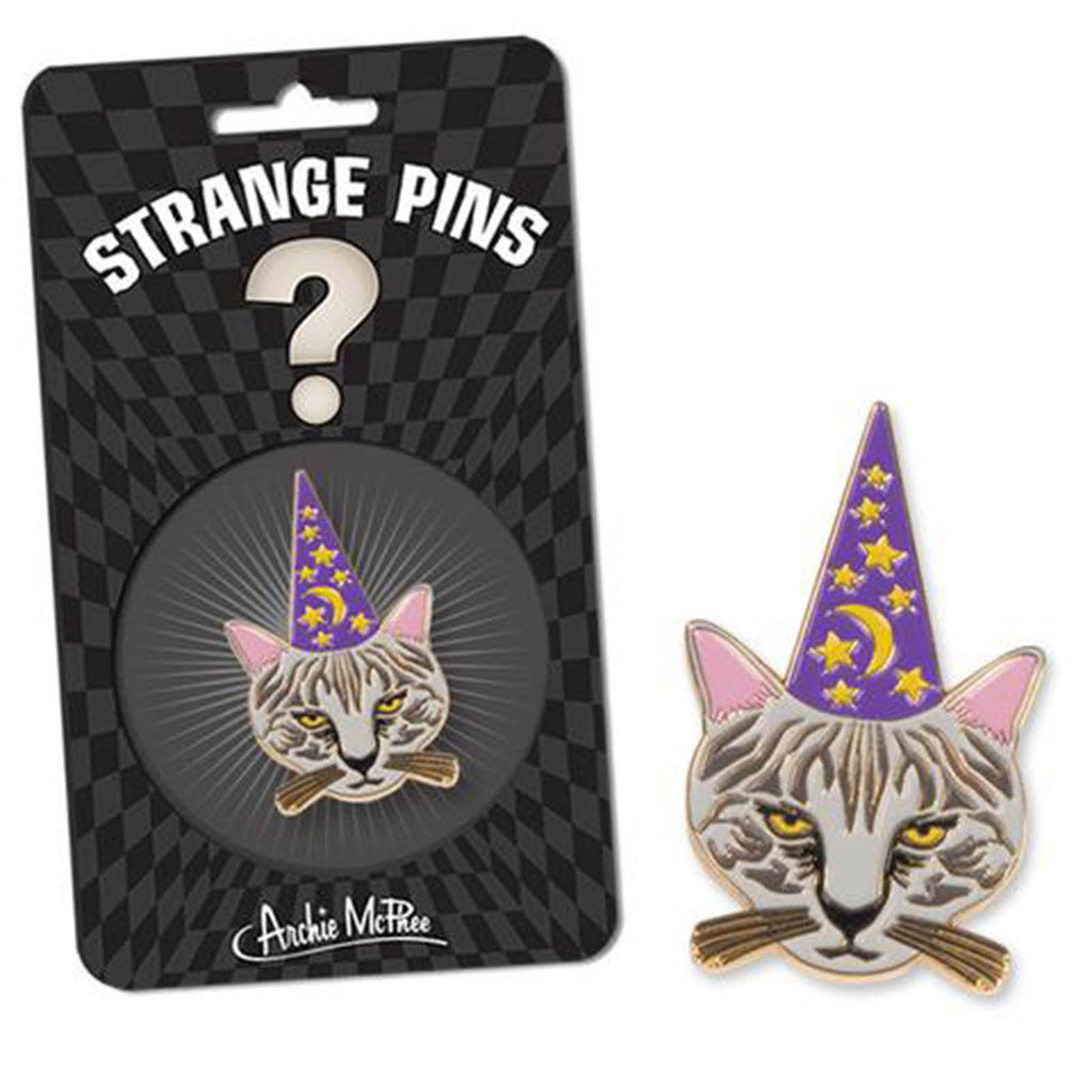 Strange Pins Meowlin Cat Wizard Pin