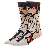 Street Fighter Ryu Character Collection One Pair Of Crew Socks - Radar Toys