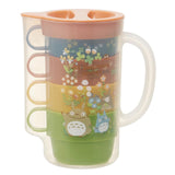 Studio Ghibli My Neighbor Totoro Flower Stackable Cup And Pitcher Set - Radar Toys