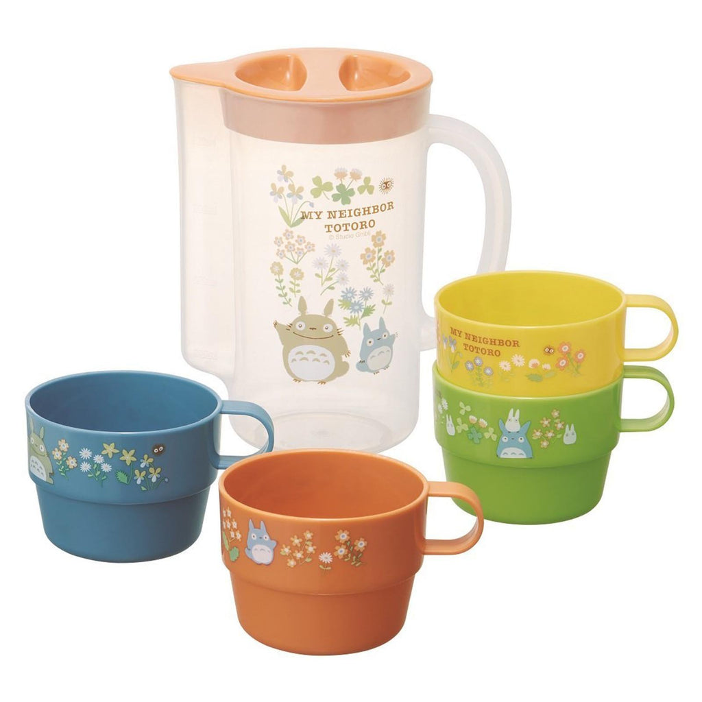 Studio Ghibli My Neighbor Totoro Flower Stackable Cup And Pitcher Set