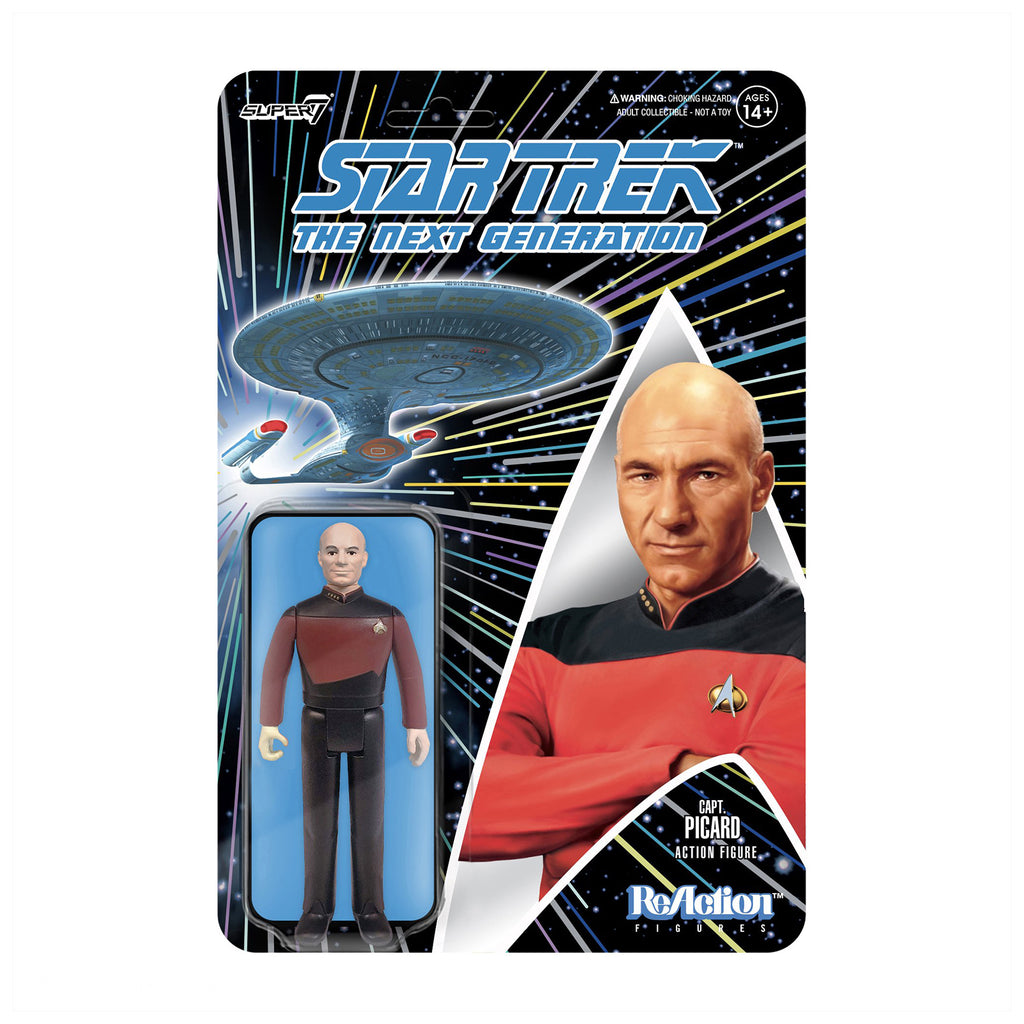 Super7 Star Trek The Next Generation Captain Picard Reaction Figure