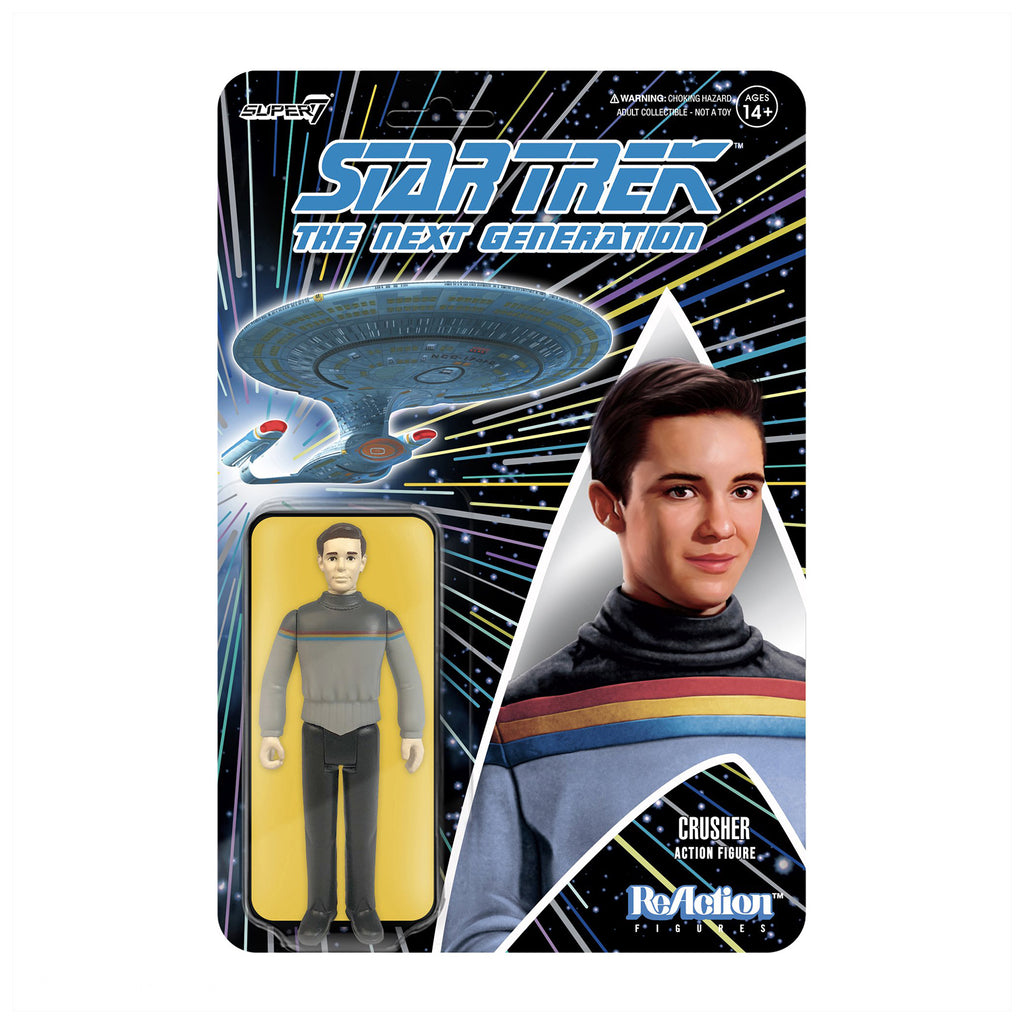 Super7 Star Trek The Next Generation Wesley Crusher Reaction Figure