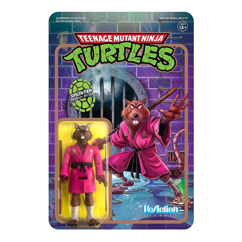 Super7 Teenage Mutant Ninja Turtles Splinter Reaction Figure
