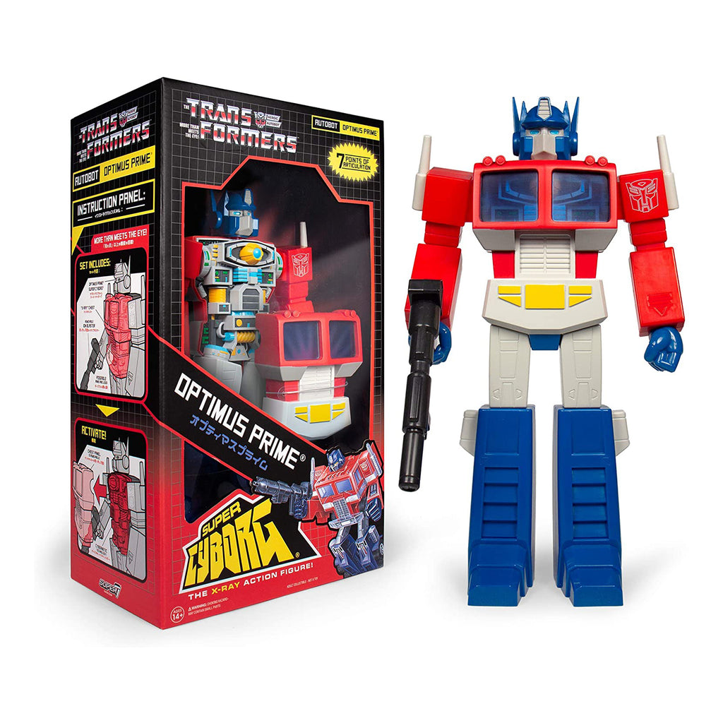 Super7 Transformers Super Cyborg G1 Optimus Prime Color Figure