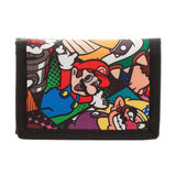 Super Mario Canvas Characters Tri-Fold Wallet - Radar Toys