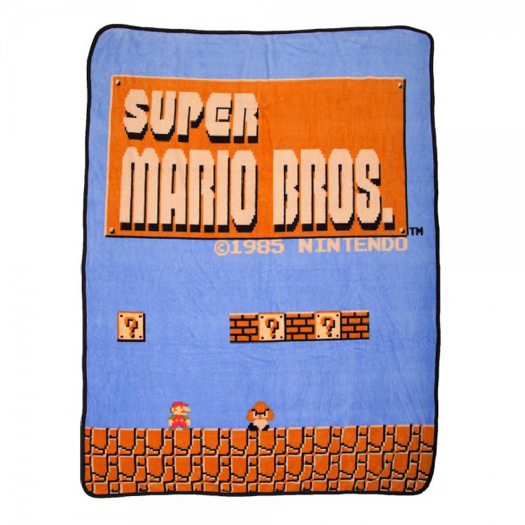 Super Mario Level One Plush Throw