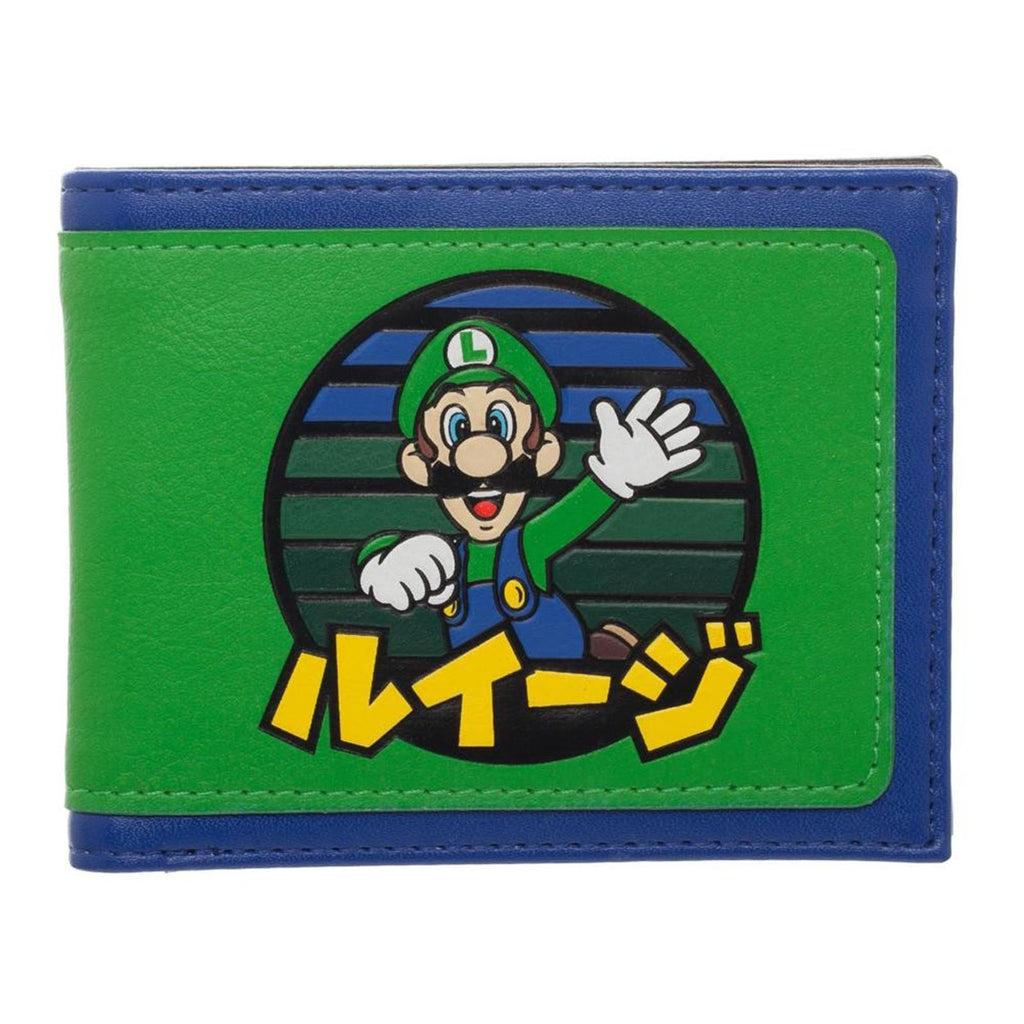 Super Mario Luigi Japanese Logo Bi-Fold Wallet