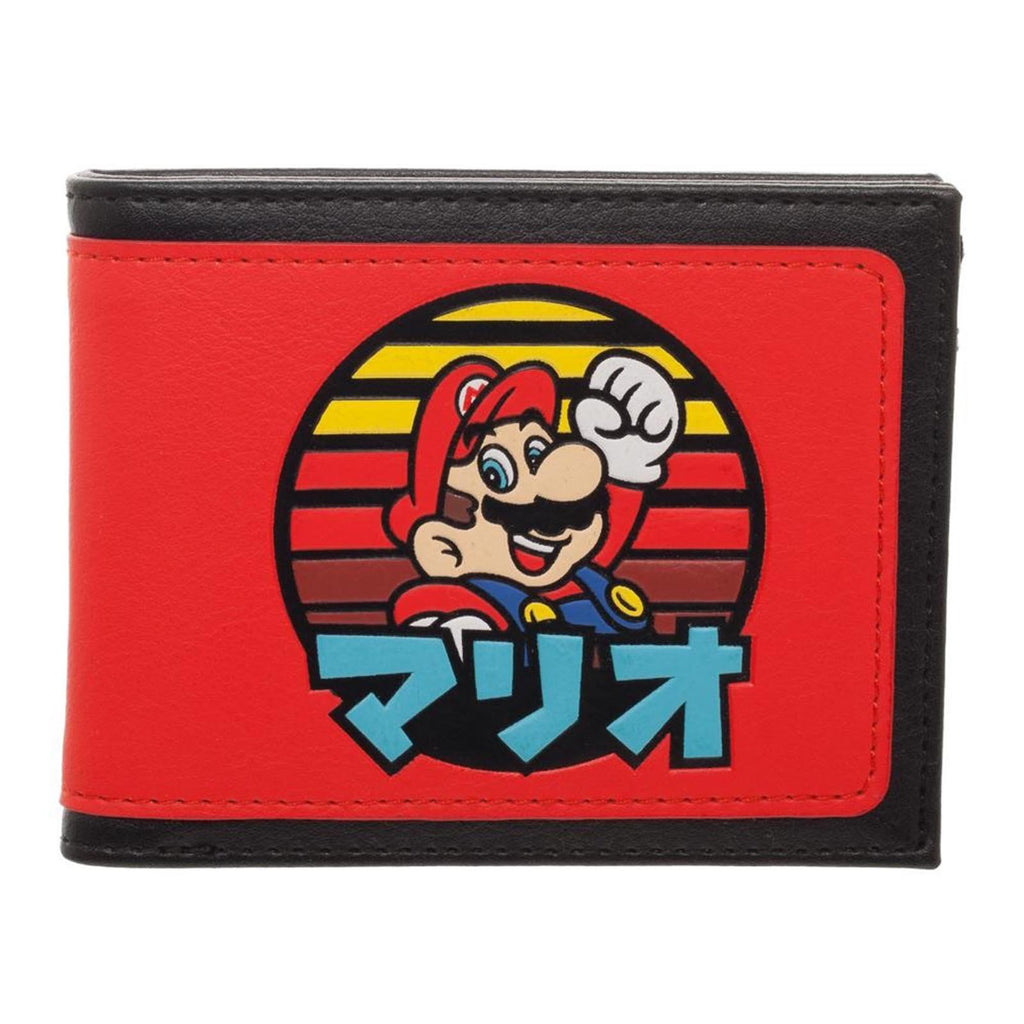Super Mario Mario Japanese Logo Bi-Fold Wallet