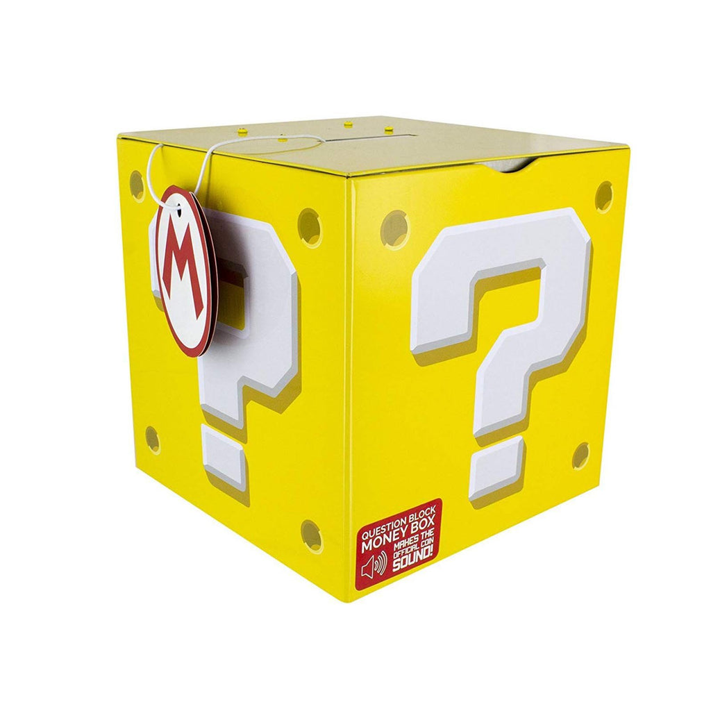 Super Mario Question Block Money Box Sound Effects Tin