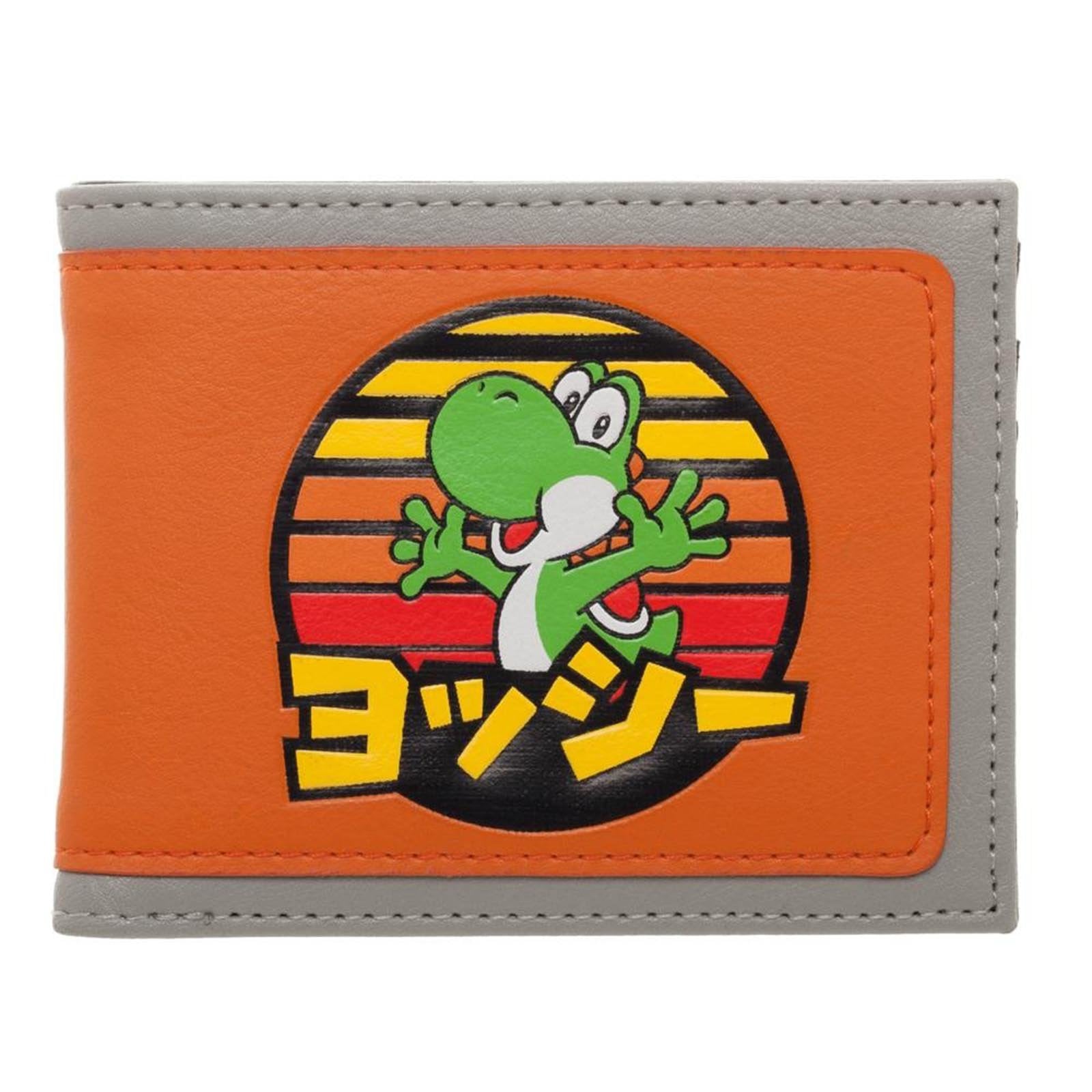 YOSHIさん専用 Super Mario Yoshi Japanese Logo Bi-Fold Wallet | Radar Toys