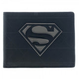 Superman Black Metal Badge Bi-Fold Wallet - Radar Toys
