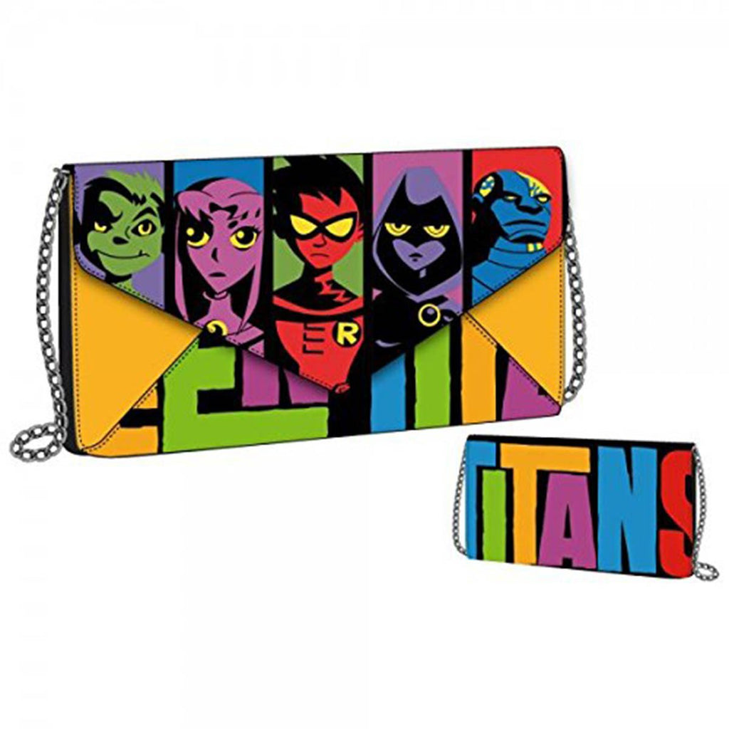 Teen Titans Envelope Wallet With Chain - Radar Toys