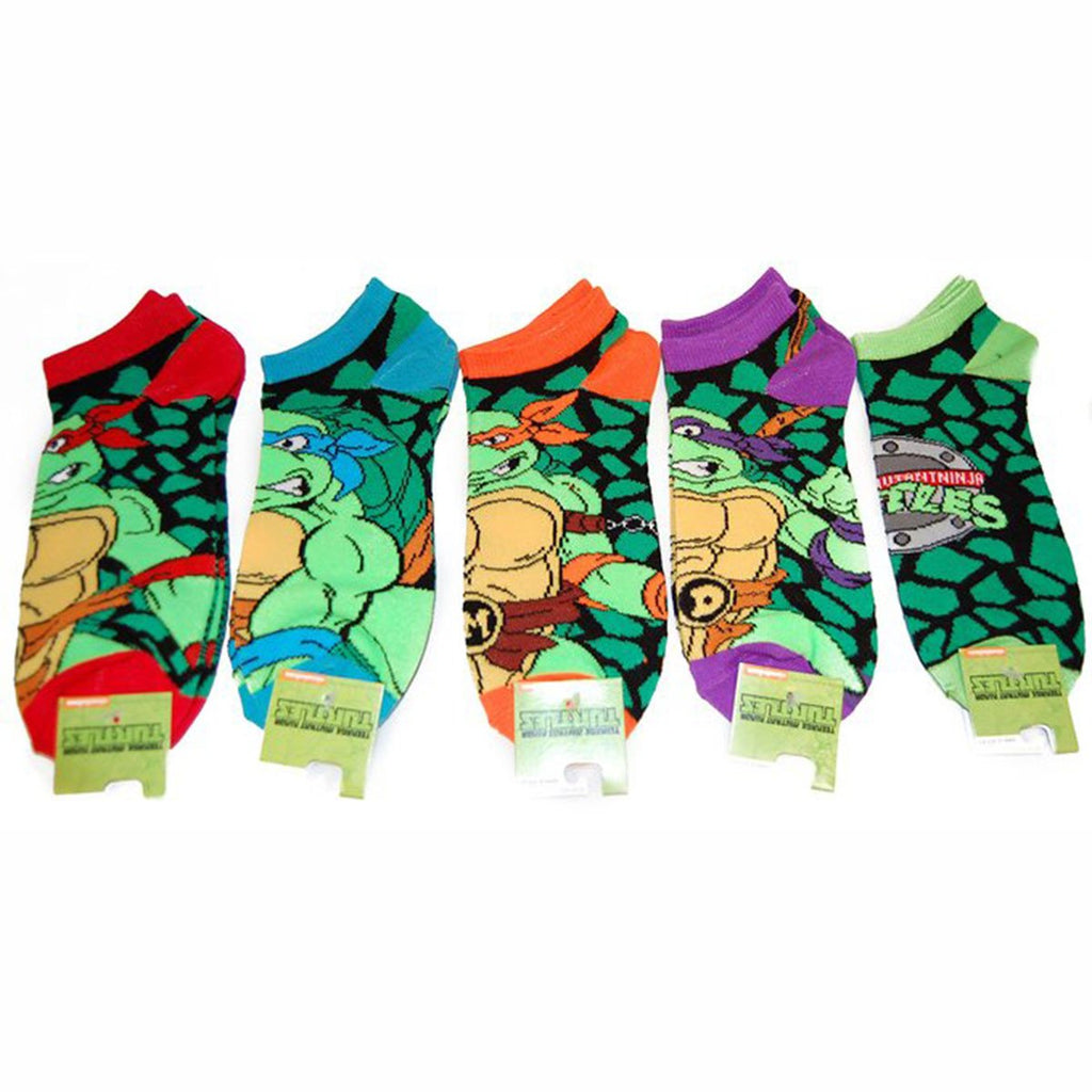 Teenage Mutant Ninja Turtles Character 5 Pack Ankle Socks - Radar Toys