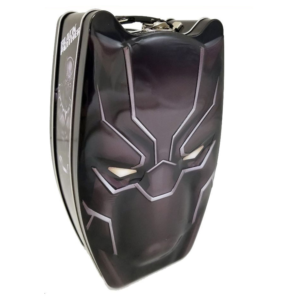 Tin Box Company Black Panther Head Shape Carry All Tin